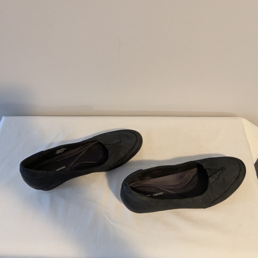 Rockport Tru365 Comfort size 10 EU 41.5  black heels wedge shoe. Leather Upper. - Picture 4 of 8